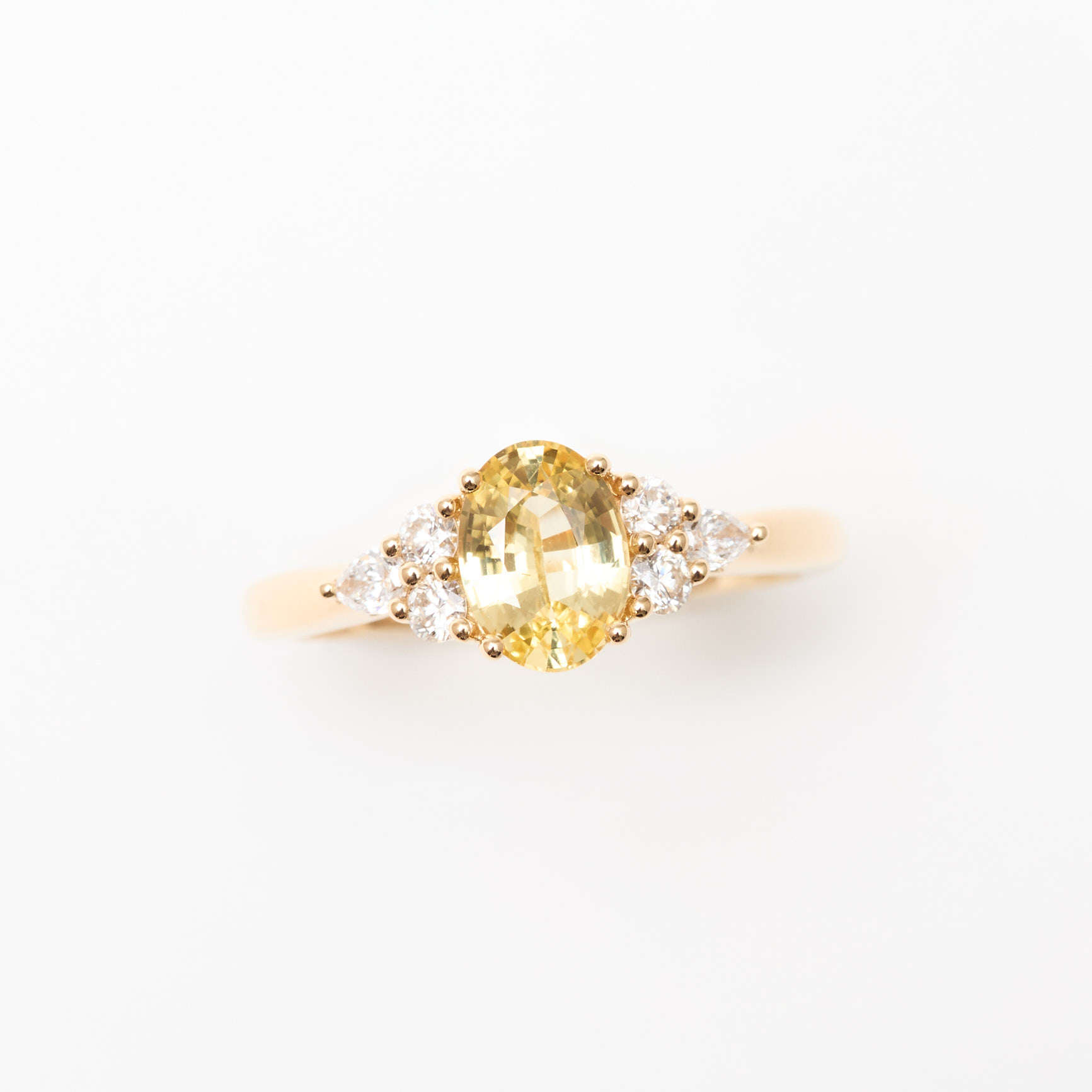 bague saphir jaune