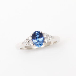 bague saphir cornflower
