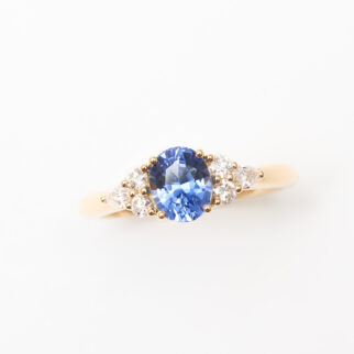 bague saphir cornflower