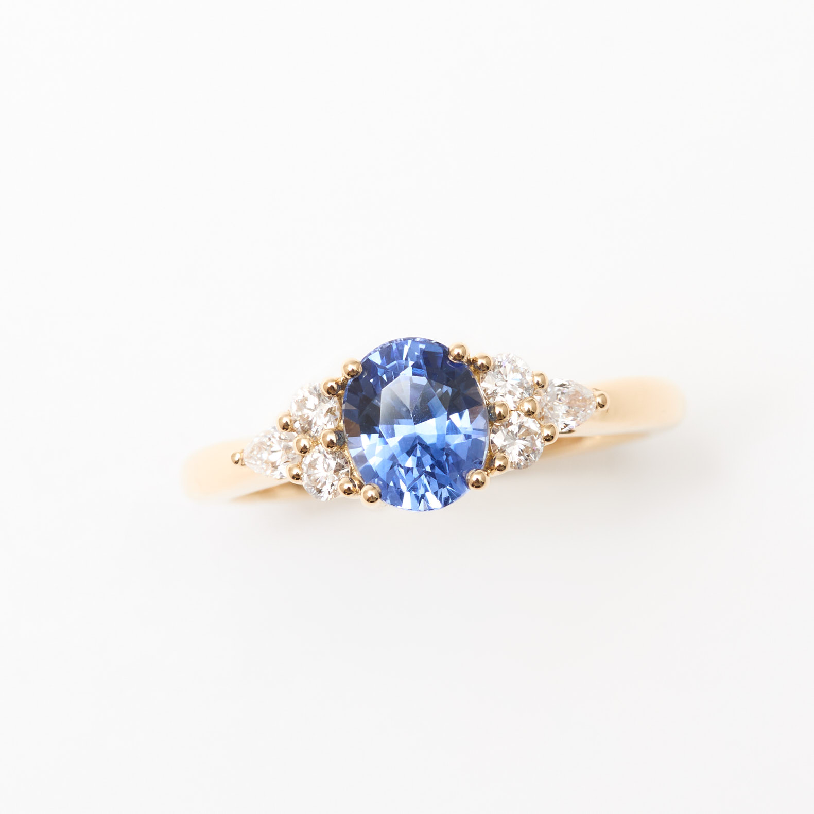 bague saphir cornflower