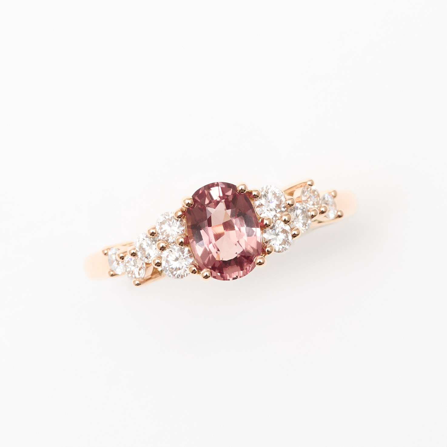 bague saphir padparadscha