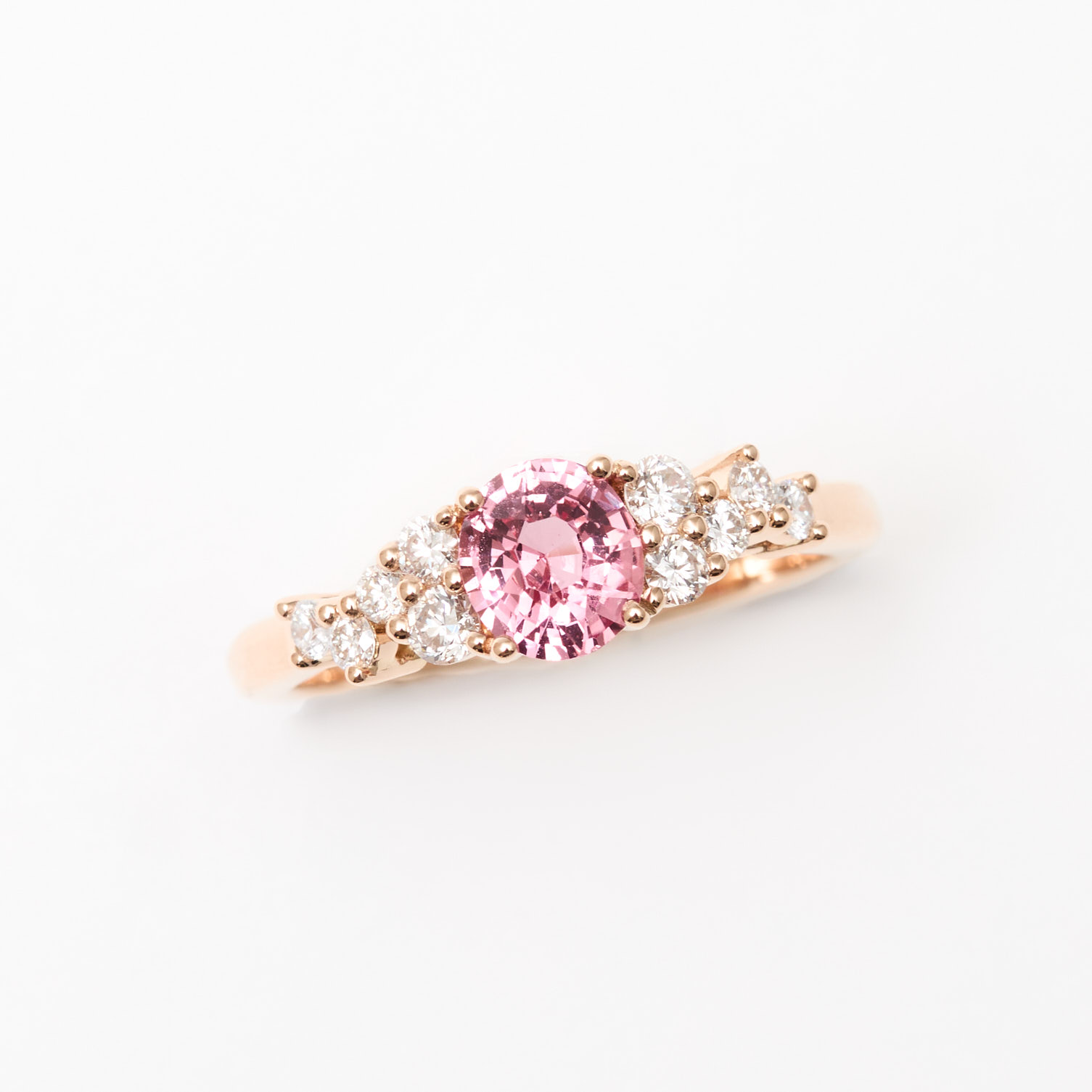 bague saphir padparadscha