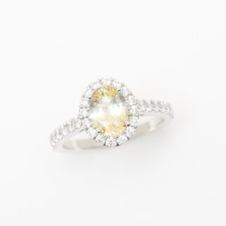 bague saphir jaune