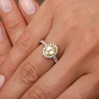 Bague Saphir jaune