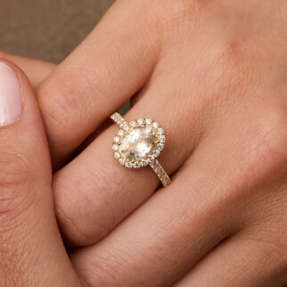 Bague Saphir jaune