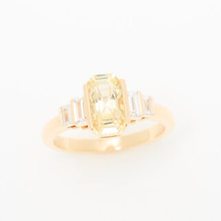bague saphir jaune