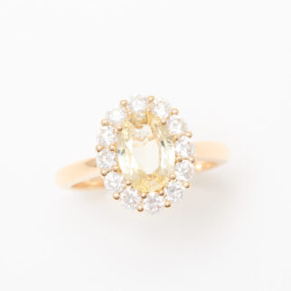 bague saphir jaune