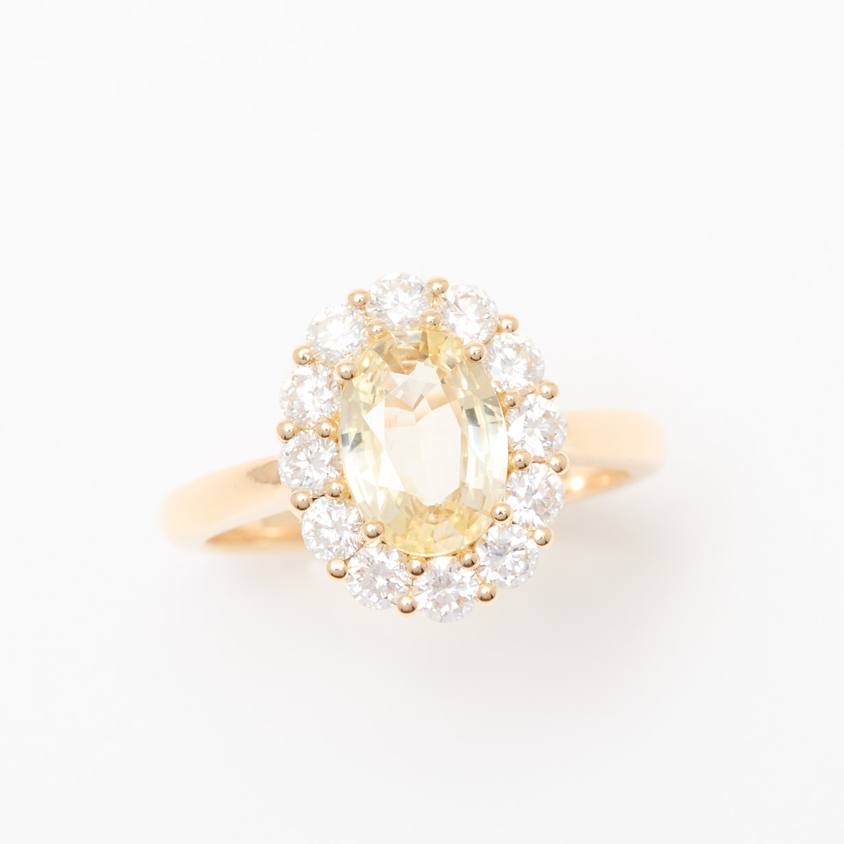 bague saphir jaune