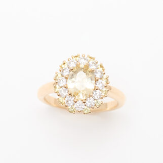 bague saphir jaune