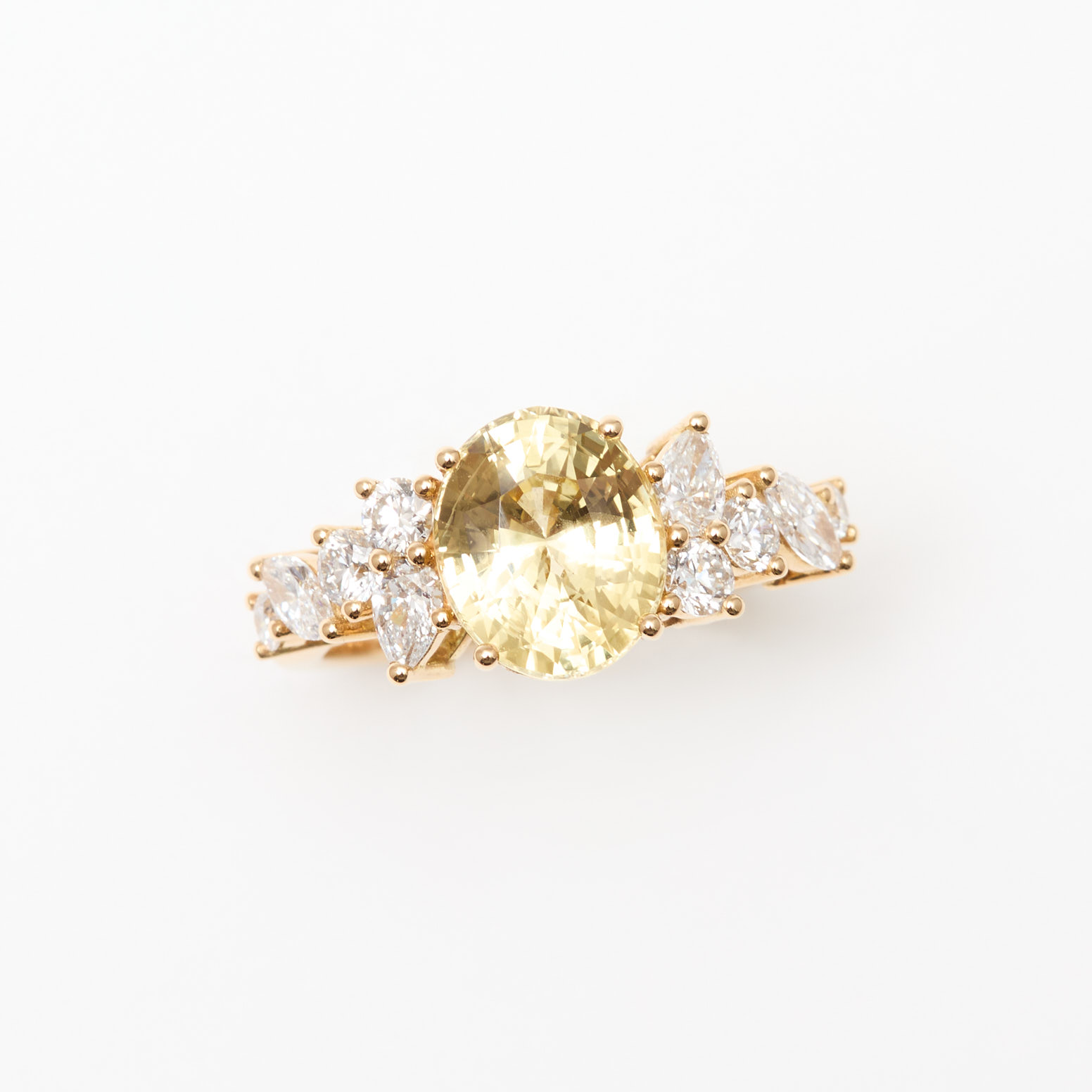 bague saphir jaune