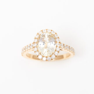 bague saphir jaune