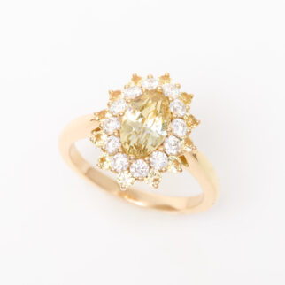 bague saphir jaune
