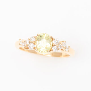bague saphir jaune