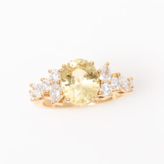 bague saphir jaune