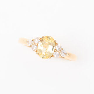 bague saphir jaune