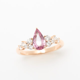 bague saphir padparadscha