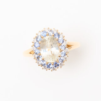 bague saphir jaune