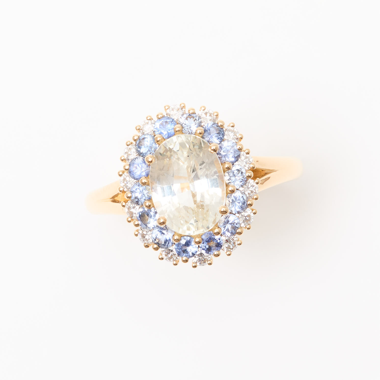 bague saphir jaune
