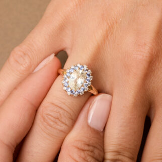 bague saphir jaune
