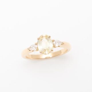 bague saphir jaune