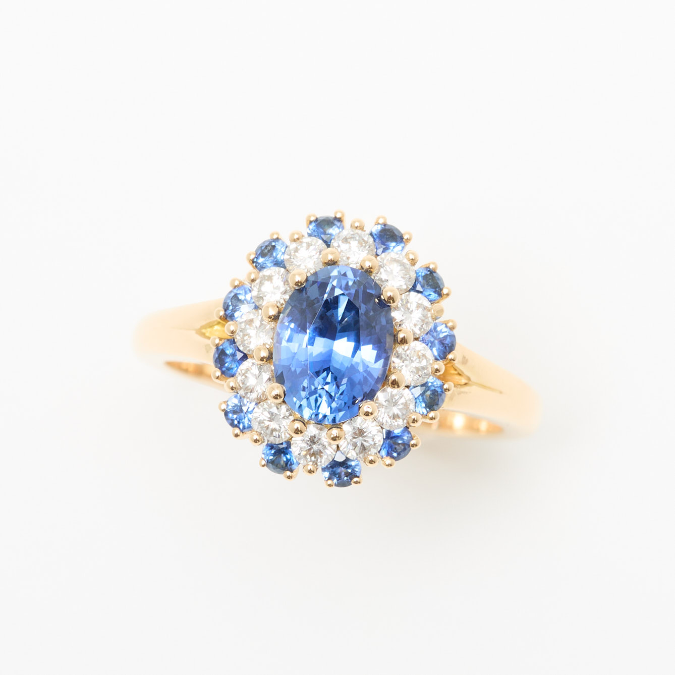 bague saphir cornflower