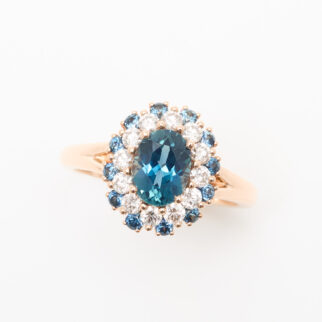 bague saphir teal