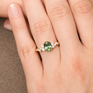 Bague Horana - Saphir Vert 1.57 carats