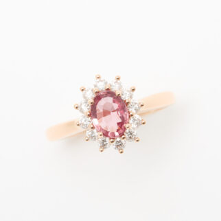bague saphir padparadscha