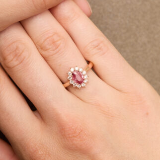 bague saphir padparadscha