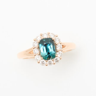bague saphir teal