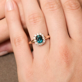 Bague Matara - Saphir Teal 1.57 carats