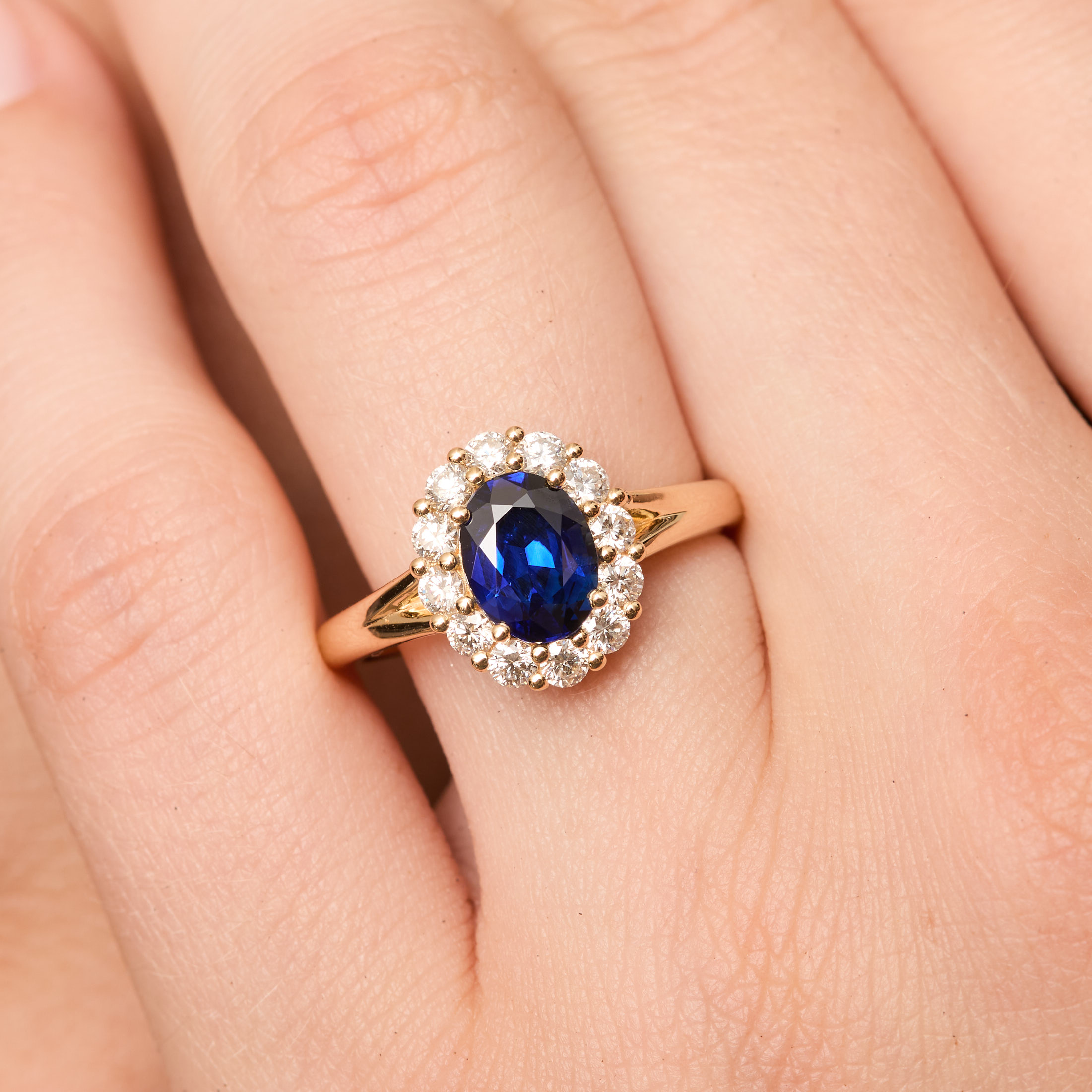 bague saphir peacock
