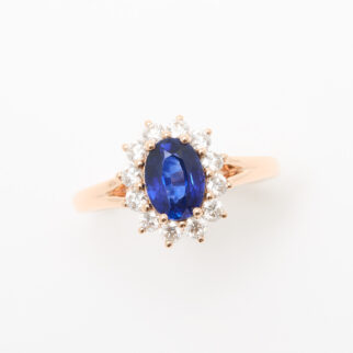 bague saphir peacock