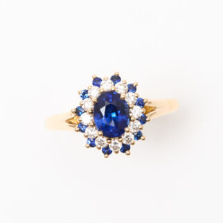 bague saphir peacock