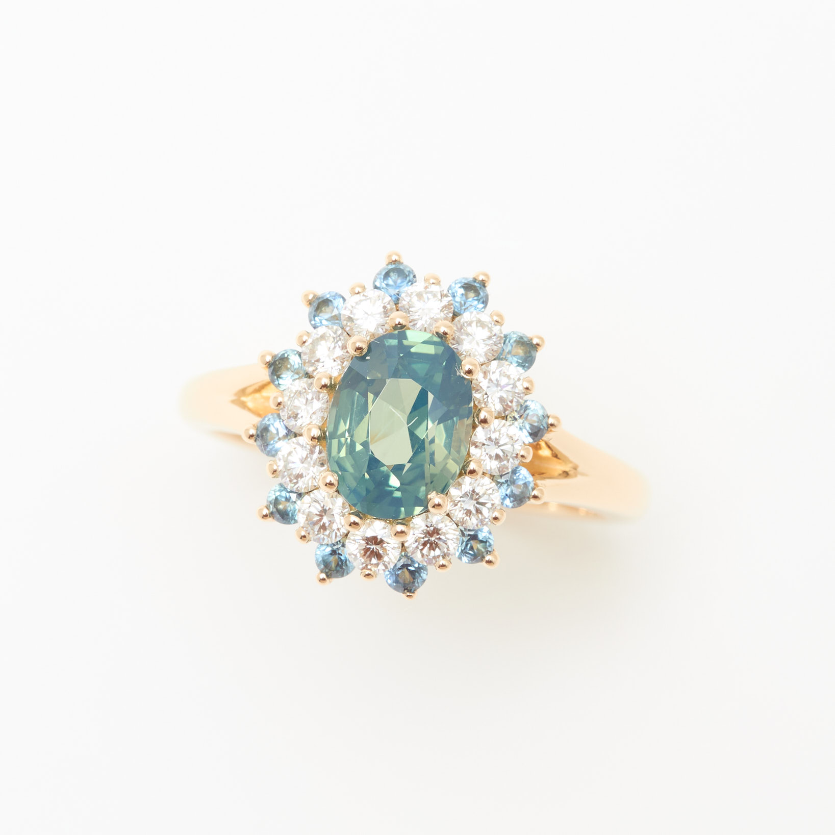 bague saphir teal