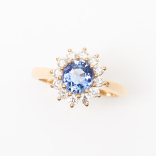 bague saphir cornflower