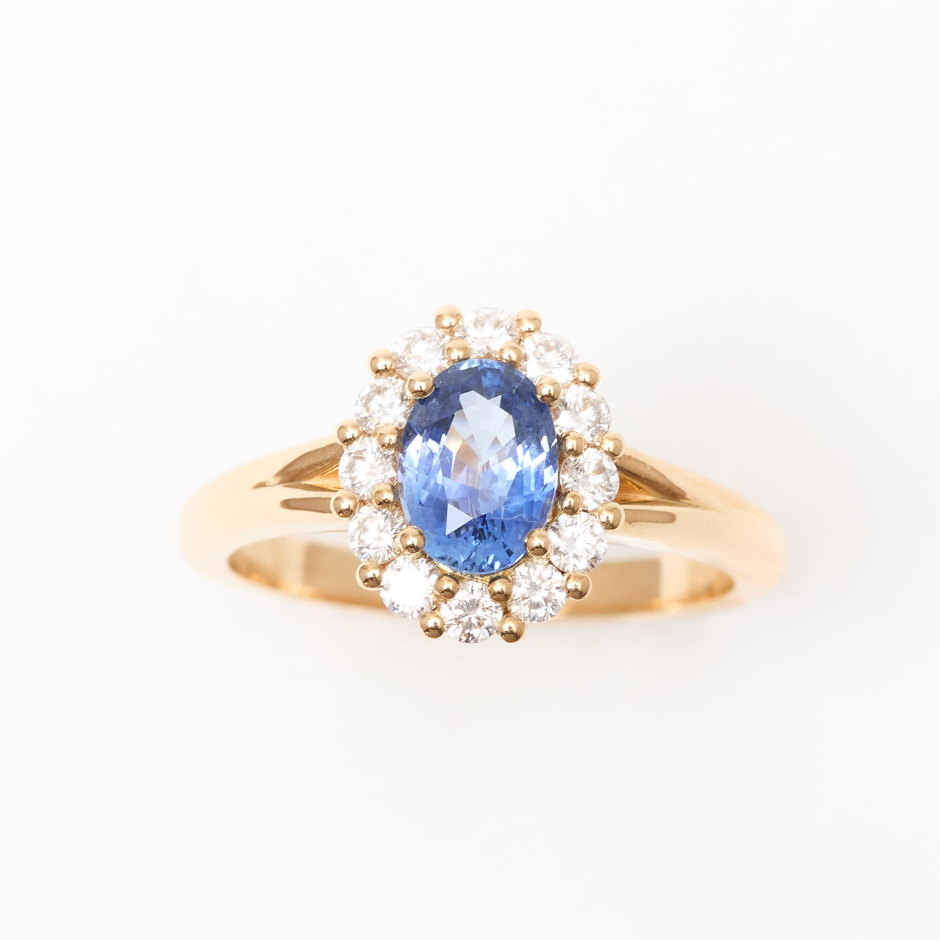 bague saphir cornflower