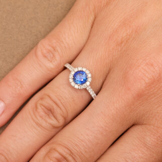 Bague Jaffna - Saphir Peacock 1.14 carats