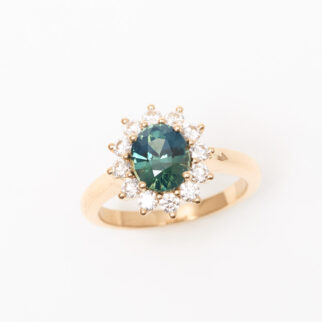 bague saphir teal