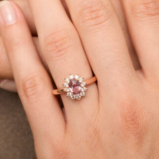 bague saphir padparadscha