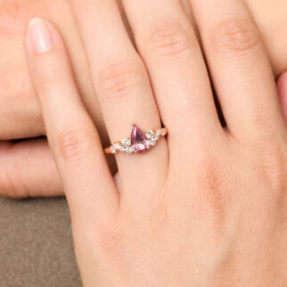 bague saphir padparadscha
