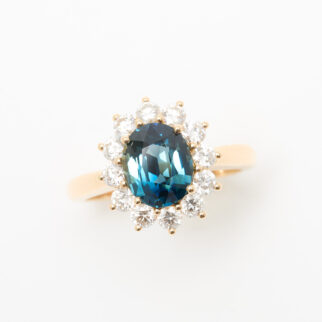 bague saphir teal