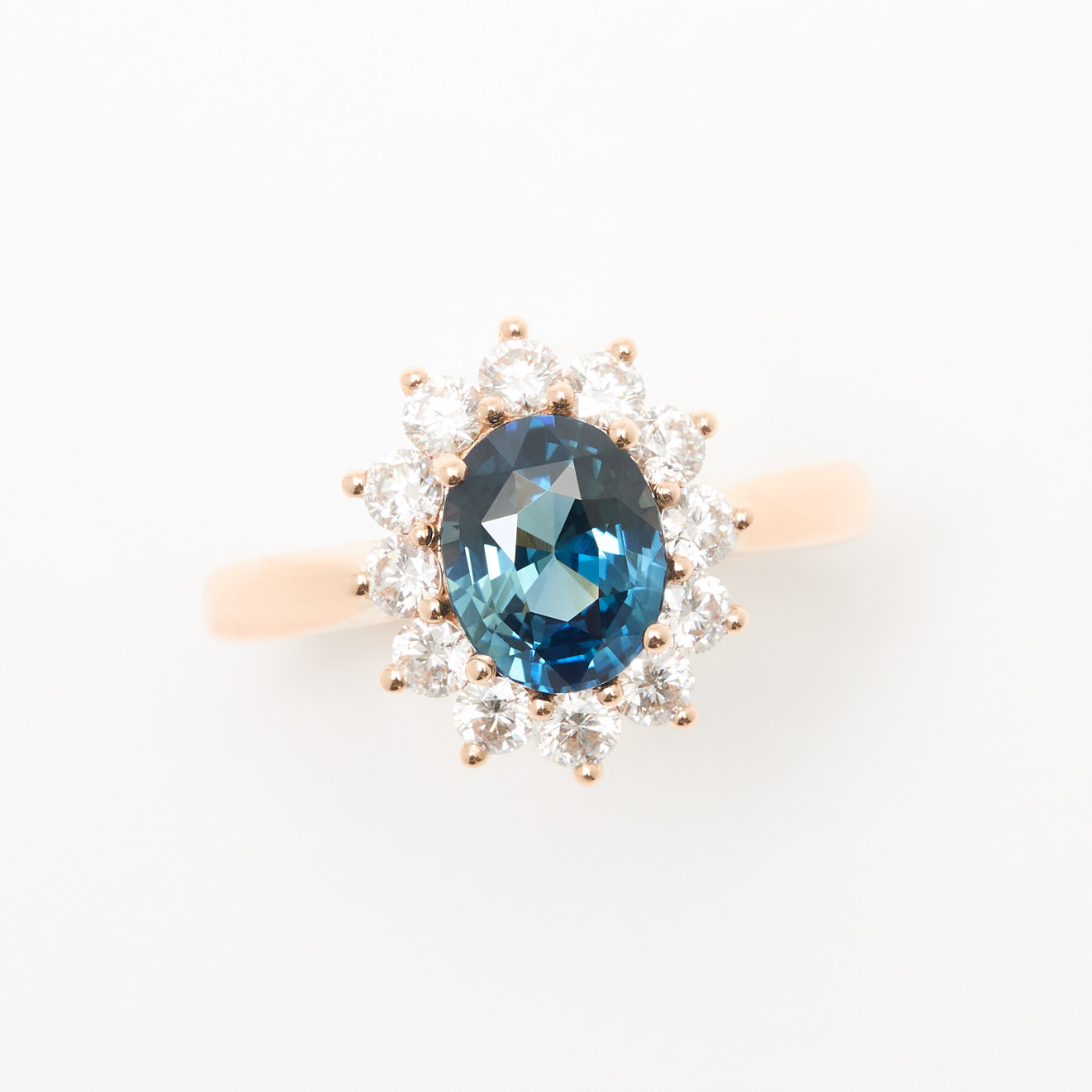 bague saphir teal