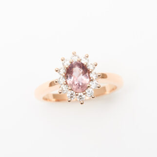 bague saphir padparadscha