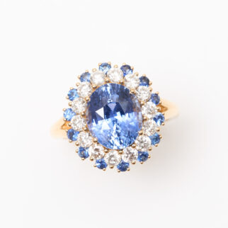 bague saphir cornflower