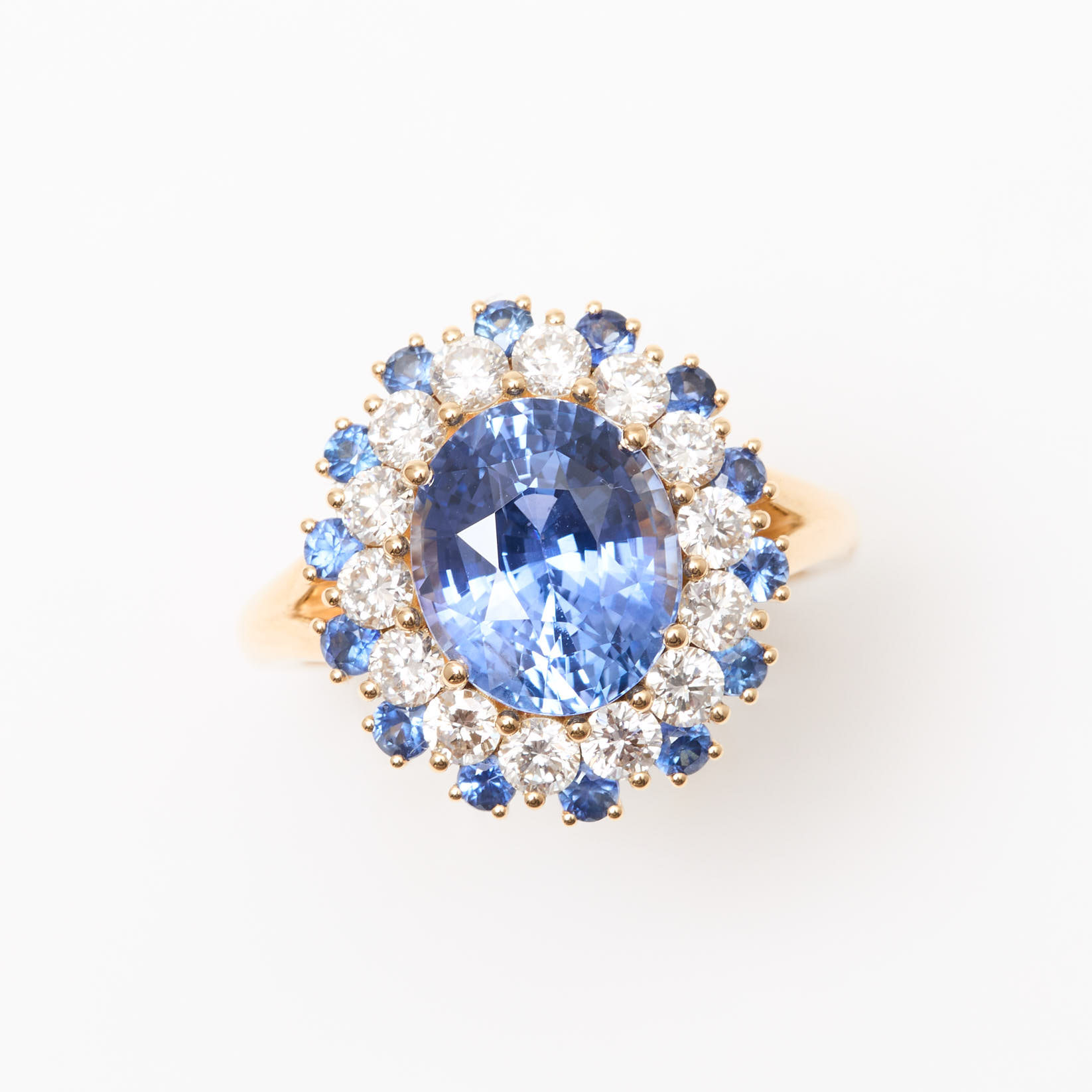 bague saphir cornflower