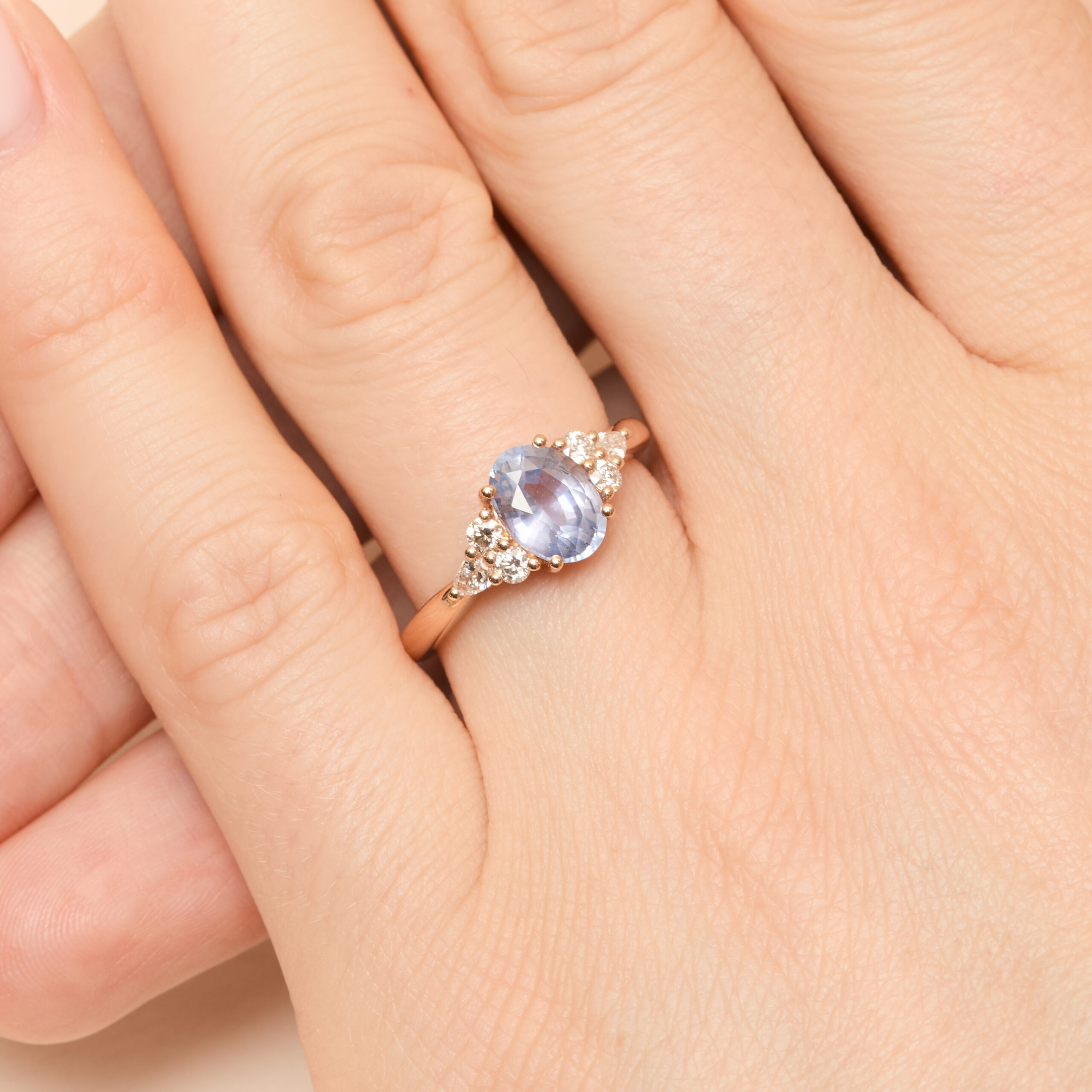 Bague saphir Violet