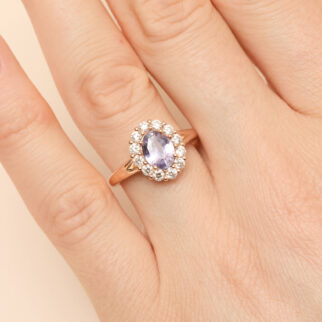 Bague saphir Violet