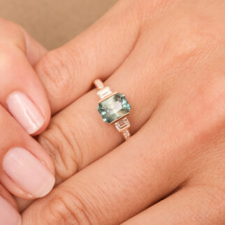 bague saphir teal