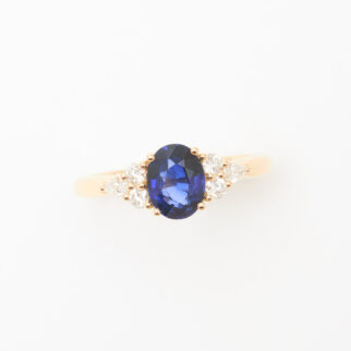 bague saphir or jaune